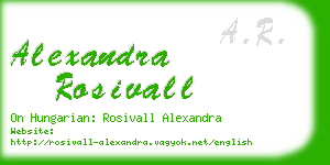 alexandra rosivall business card